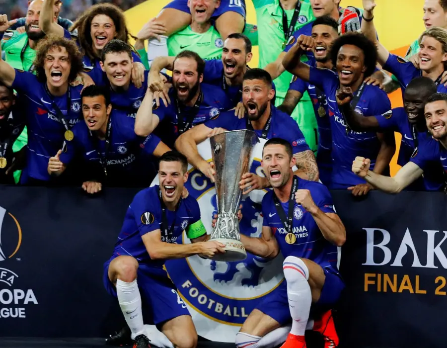 Hazard vô địch Europa League trong mùa giải cuối cùng với Chelsea