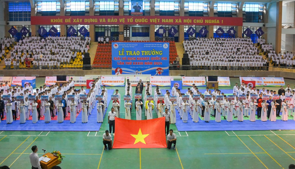 Khai mạc Giải vô địch Karate quốc gia lần thứ XXXIII năm 2024